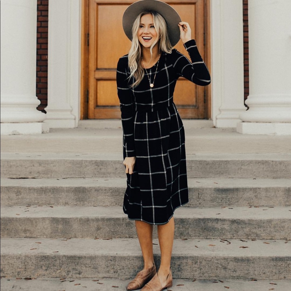 Roolee Grid dress